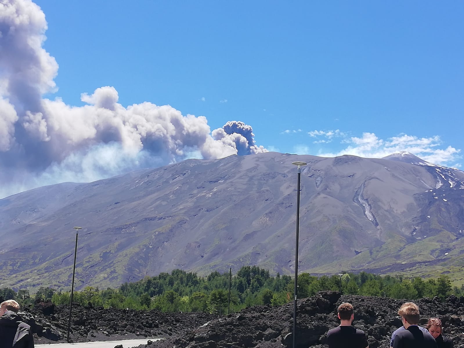 eruption de l'Etna au 30 Mai